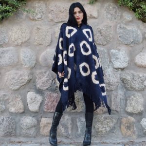 PONCHO DE ARGOLLAS G443 – UN PAÑO – TRAMA Y URDIMBRE FINA – SOLO POR PEDIDO