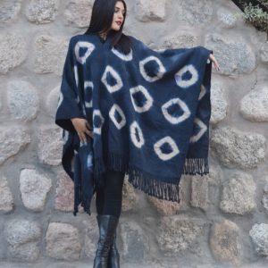 PONCHO DE ARGOLLAS G449 – UN PAÑO – TRAMA Y URDIMBRE FINA – SOLO POR PEDIDO