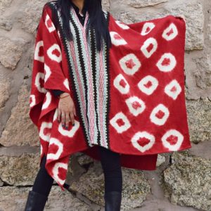 PONCHO DE ARGOLLAS G915 – UN PAÑO – TRAMA Y URDIMBRE FINA – SOLO POR PEDIDO