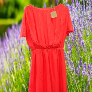 VESTIDO MANGA CORTA ROJO