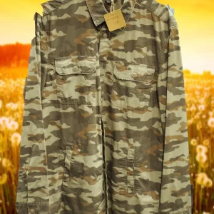 CAMISA CABALLERO MANGA LARGA ESTAMPADO MILITAR