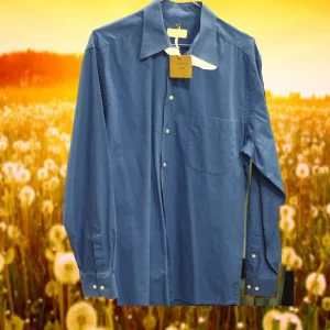 CAMISA CABALLERO MANGA LARGA AZUL