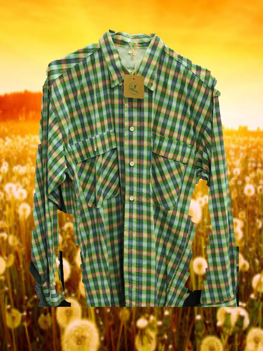 CAMISA CABALLERO MANGA LARGA CUADROS VARIOS COLORES