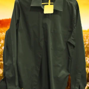 CAMISA CABALLERO MANGA LARGA NEGRA