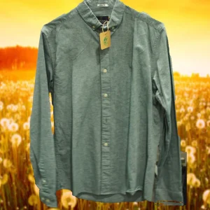CAMISA CABALLERO MANGA LARGA VERDE