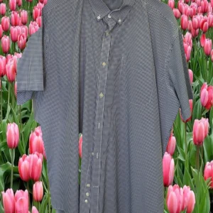 CAMISA MANGA CORTA CABALLERO CON CUADROS AZULES