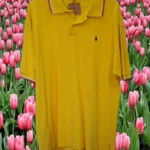 POLO MANGA CORTA CABALLERO AMARILLO