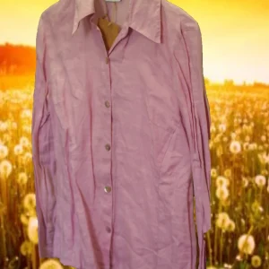 CAMISA SEÑORA MANGA LARGA ROSA