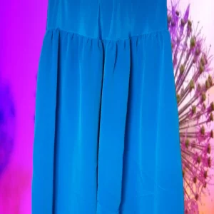 FALDA MIDI AZUL