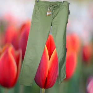 PANTALÓN MUJER DE VESTIR VERDE