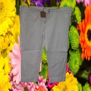 PANTALÓN MUJER BLANCO PIRATA