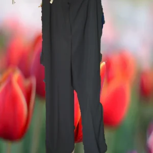 PANTALÓN MUJER DE VESTIR NEGRO