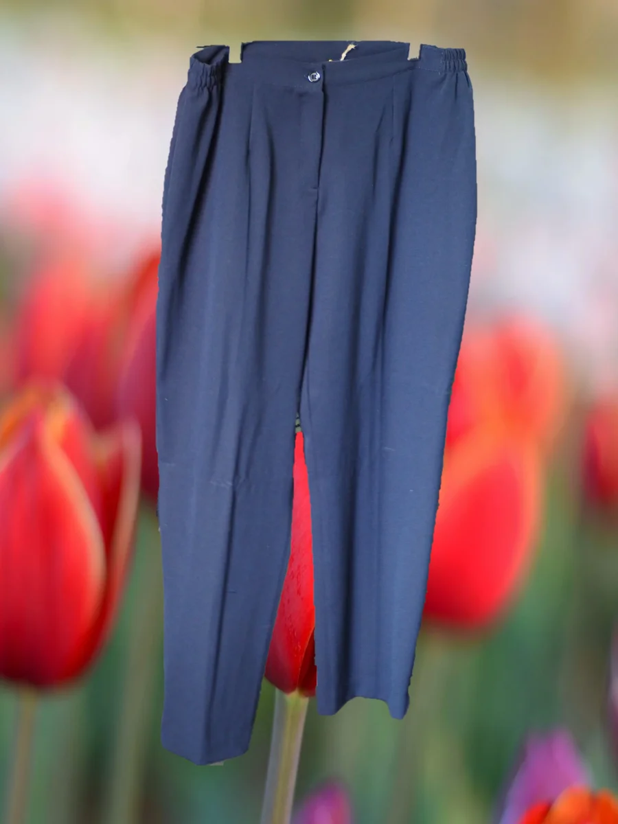 PANTALÓN MUJER DE VESTIR AZUL MARINO