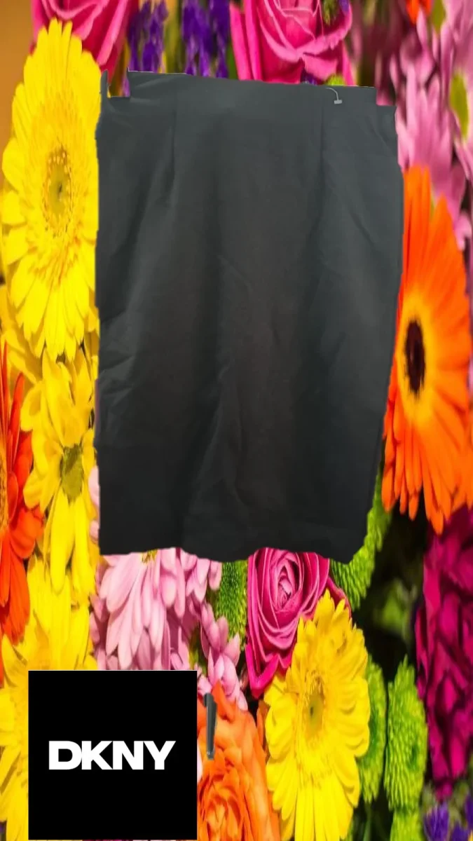 FALDA NEGRA MIDI ELÁSTICA DKNY