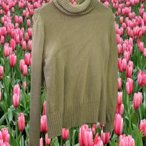 JERSEY MARRÓN MUJER CUELLO VUELTO