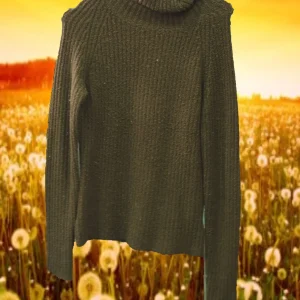 JERSEY MARRON MUJER CUELLO VUELTO