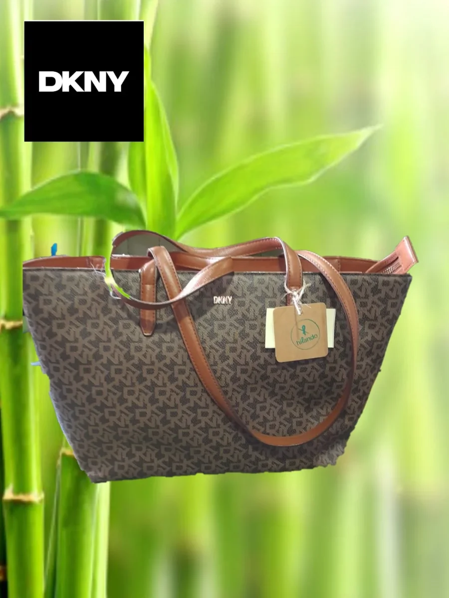 BOLSO GRANDE MARRON CON LOGO DKNY ( TARA ROCE ASA ) DKNY - Imagen 2