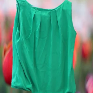 CAMISA GASA SIN MANGAS VERDE