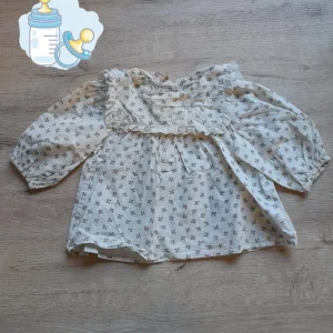 CAMISA BEIGE CON ESTAMPADOS  BEBE