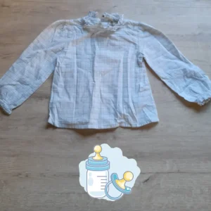CAMISA BLANCA ESTAMPADA BEBE