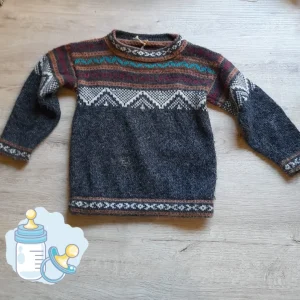 JERSEY GRIS ESTAMPADO NIÑO