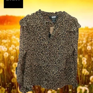 CAMISA MUJER MANGA LARGA CON ESTAMPADO PRINT DKNY