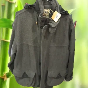 ABRIGO HOMBRE GRIS ESTILO TRENKA