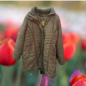 ABRIGO MUJER MARRÓN LARGO IMPERMEABLE