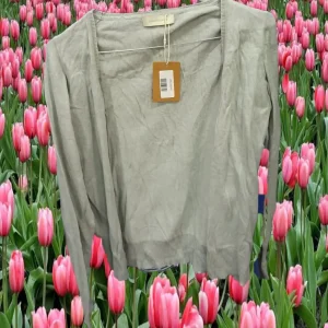 CHAQUETA MUJER GRIS DE PUNTO