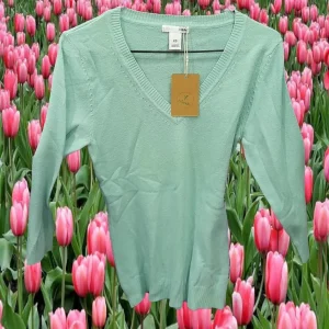 JERSEY MUJER VERDE MAR DE PICO
