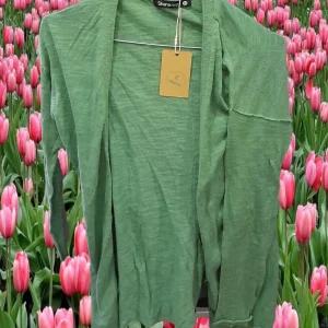 CHAQUETA MUJER VERDE DE PUNTO