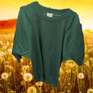 JERSEY MUJER VERDE OSCURO CON MANGA FRANCESA