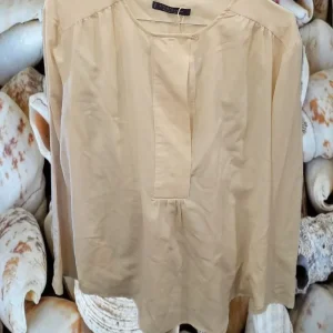 BLUSA MANGA LARGA BEIGE