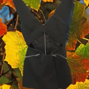 VESTIDO TIRANTES NEGRO CORTO CON ABERTURA DELANTERA