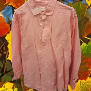 CAMISA HOMBRE MANGA LARGA SALMÓN