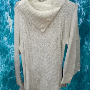 JERSEY MUJER LARGO BLANCO