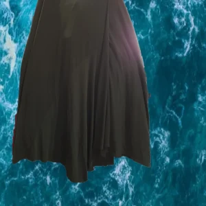 FALDA LARGA ELÁSTICA NEGRA DKNY ( TARA ROZADA PARTE TRASERA )