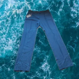 PANTALÓN DE VESTIR AZUL JASPEADO SEÑORA