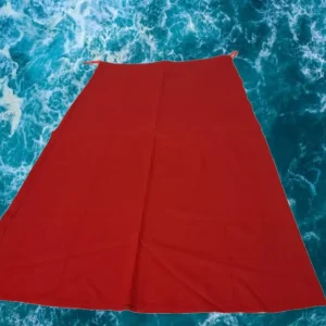 FALDA LARGA ROJA TIPO LINO