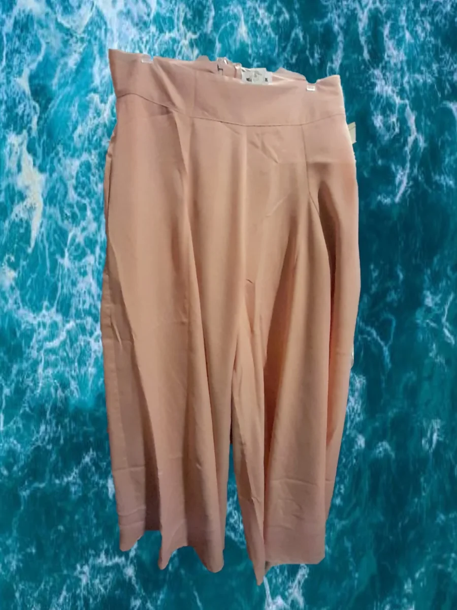 PANTALÓN ROSA SEÑORA CON PATA ELEFANTE - Imagen 2
