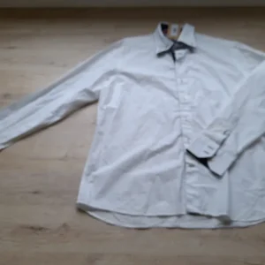 CAMISA M/L BLANCA CABALLERO SEMIENTALLADA