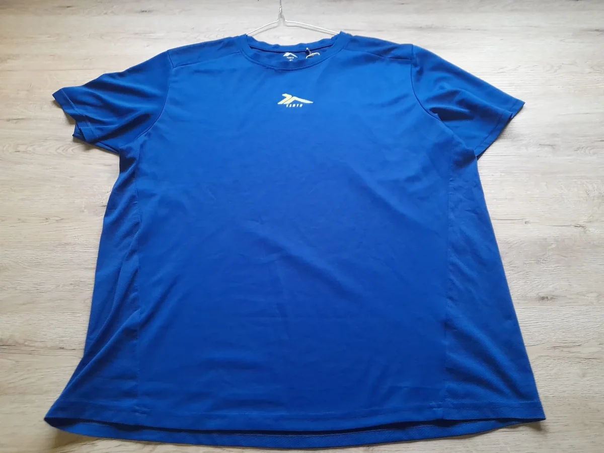 CAMISETA M/C AZUL DEPORTE TRANSPIRABLE