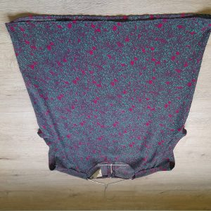 BLUSA M/C MORADA Y VERDE