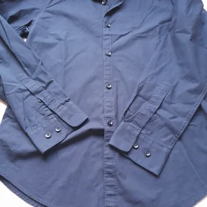 CAMISA M/L CABALLERO NEGRA "SLIM FIT"