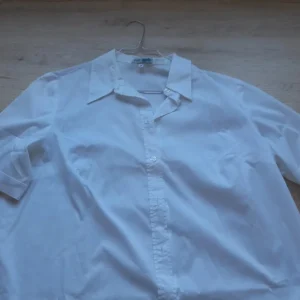 CAMISA M/C ENTALLADA MUJER BLANCA
