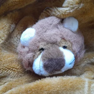 MOCHILA NIÑ@ CON PELUCHE LEÓN