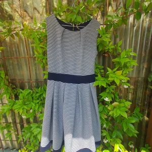 VESTIDO CORTO  RAYAS AZUL Y BLANCO