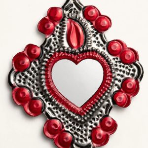 Corazón Hojalata Espejo