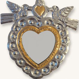 Corazón Hojalata Espejo