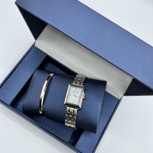Conjunto Reloj AC Malla +  Brazalete